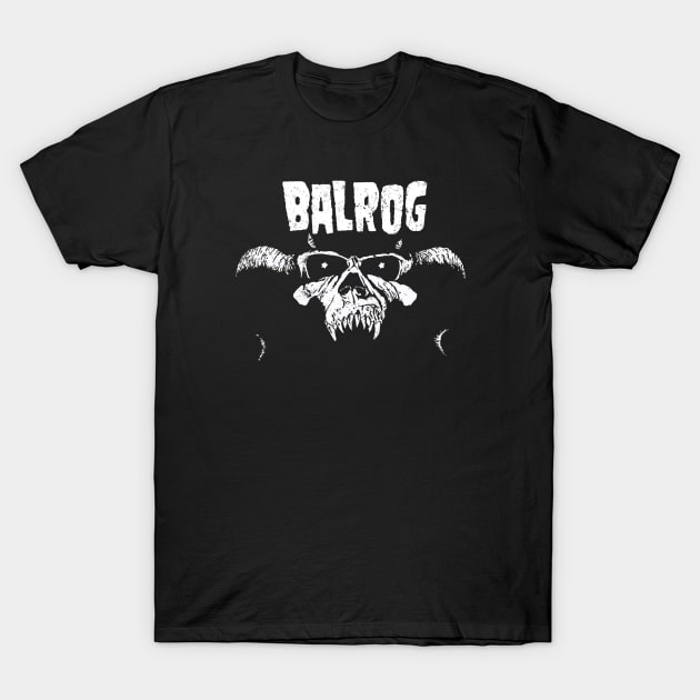 Balrog (Black Print) T-Shirt by Miskatonic Designs